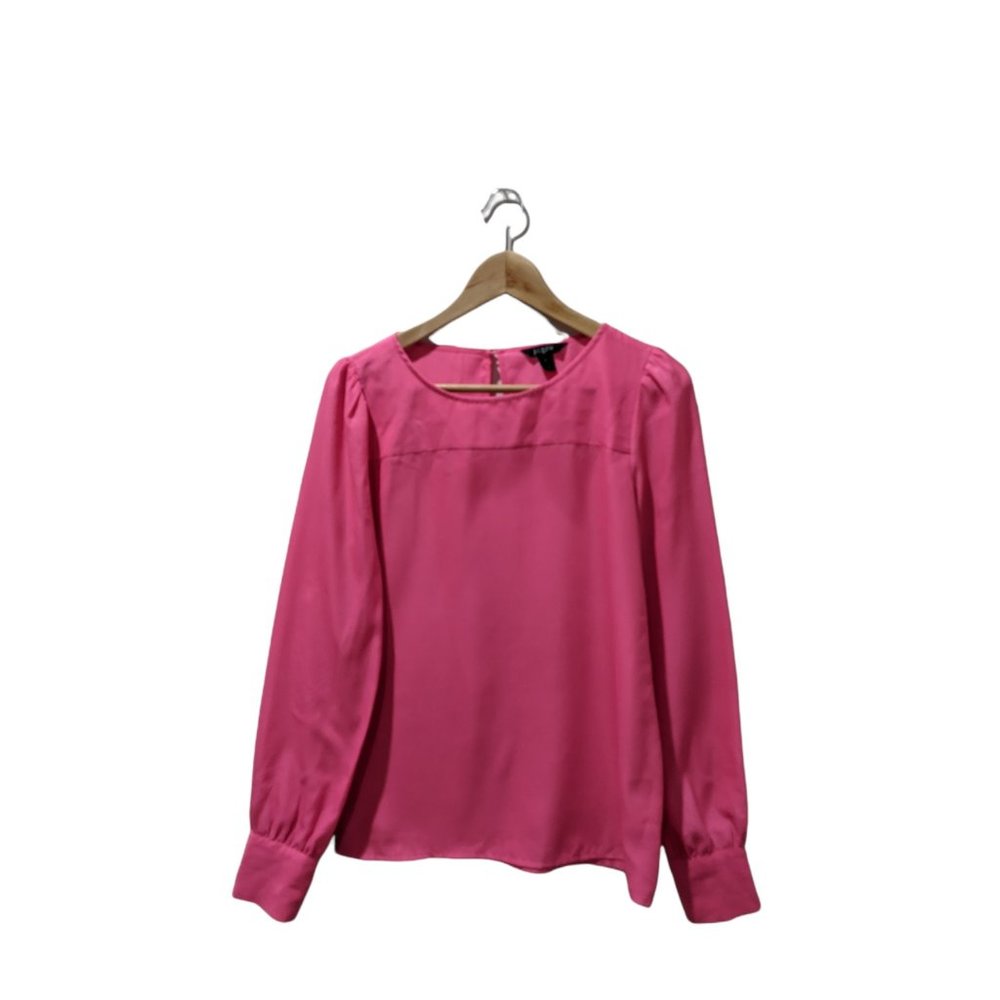 J. Crew bright pink blouse